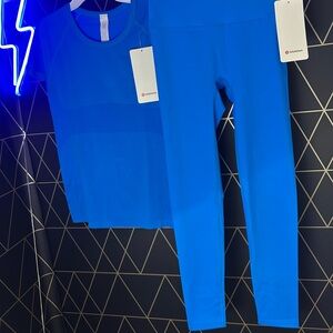 Brand new Lululemon Blue Activewear Set